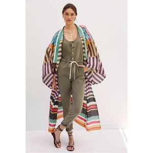 New With Tags NWT  Anthropologie CONDITIONS APPLY Striped Kimono $130 ONESIZE